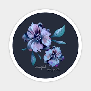 Gentle blue roses Magnet